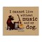 Stupell Industries Music & My Dog Canvas Wall Art Design by Dog Is Good